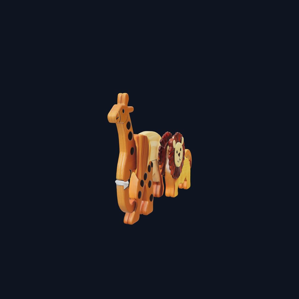 Animal Puzzle Wooden Toy Model Pack